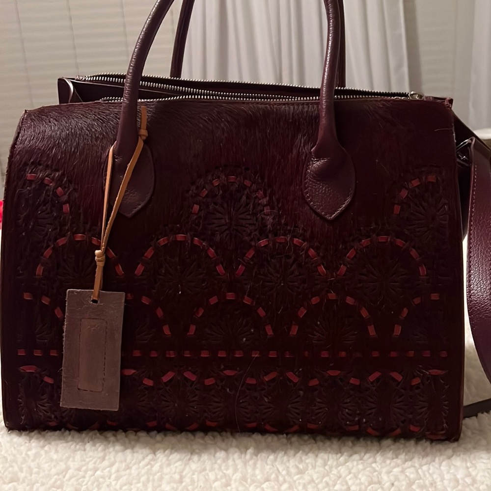 COPY - Roberto Pancani Leather Calf hair Handbag.